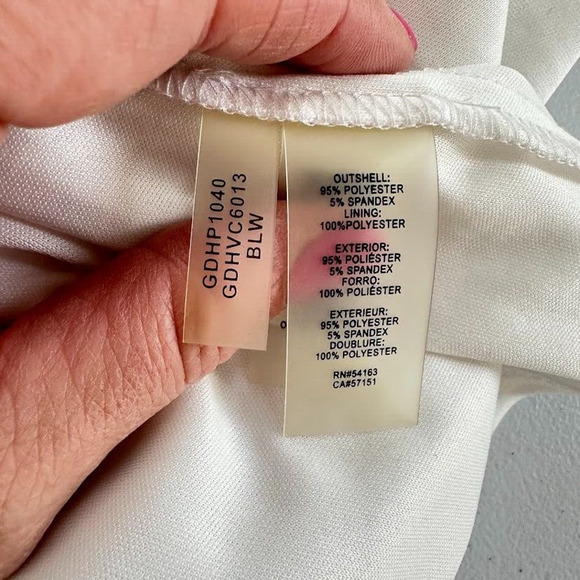 Guess Los Angeles USA Halter Striped Mini Dress Size 6 Open Back Black White - Picture 7 of 8